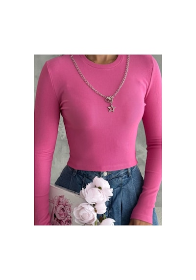 Çınar Boutique Kolyeli Bluz-pembe - S-m Pembe Pembe
