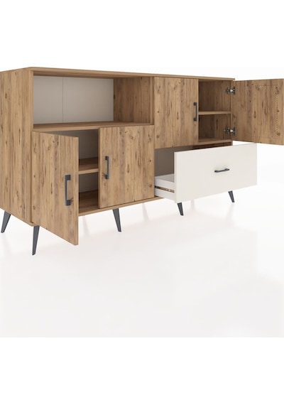Hyperion Konsol 4 Raflı Tek Çekmeceli 4 Kapaklı 176x44x99 Çam-çam Çam-çam/aytaşı Hyperion Konsol 4 Raflı Tek Çekmeceli 4 Kapaklı 176x44x99 Çam-çam Çam-çam/aytaşı