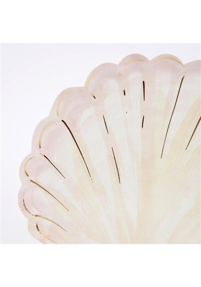 Meri Meri - Shell Plates - Deniz Kabuğu Tabak