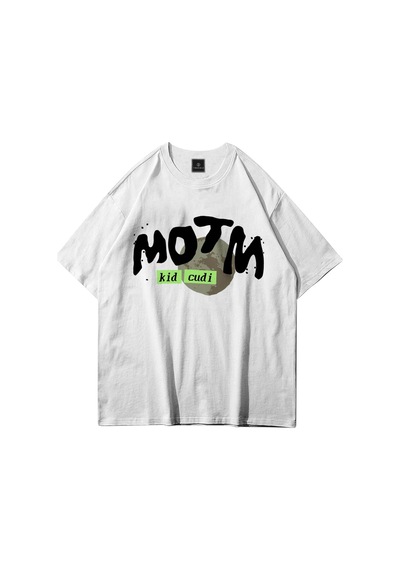 Flood Of Style Unisex Kid Cudi Man Of The Moon 3 Beyaz Tshirt