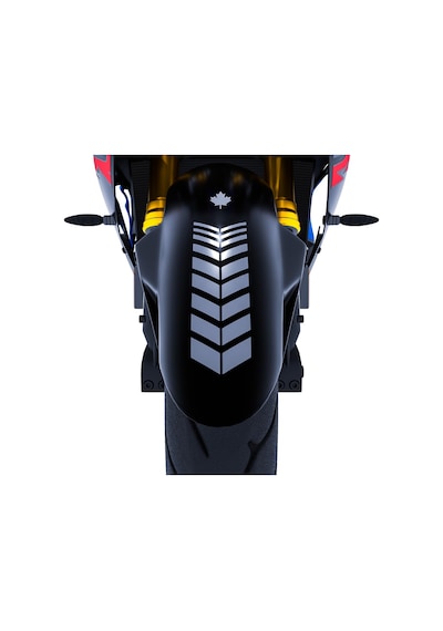 Moto Rider 4'lü Sticker Seti Taş Grisi İç Dış Jant Şeridi Kask Ve Çamurluk Çınar Extreme