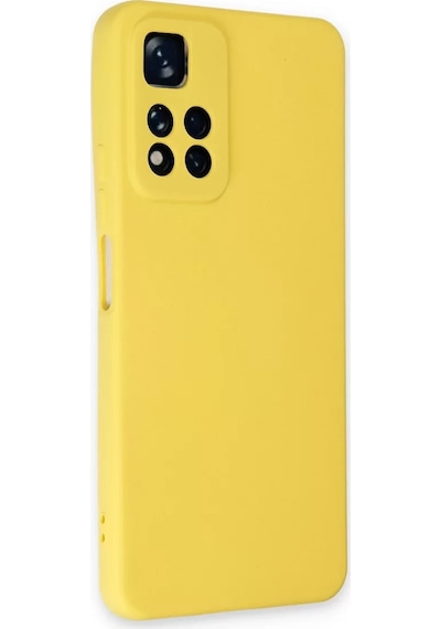 Newface Xiaomi Redmi Note 11 Pro Plus 5g Kılıf Nano İçi Kadife Silikon - Sarı