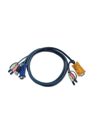 Aten 2L 5303U 3 Mt Usb Klavye Mouse Monitör Vga Kvm Switch Kablos
