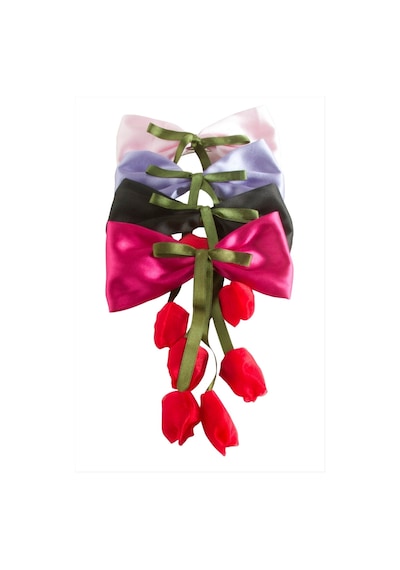 Lale Fiyong Otomatik Toka 20 Cm Mor