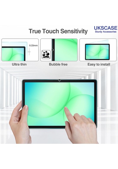 Samsung Uyumlu Galaxy Tab A11 Plus A11+ A9 Plus A9+ 11'' Temperli Cam Ekran Koruyucu 2 Adet