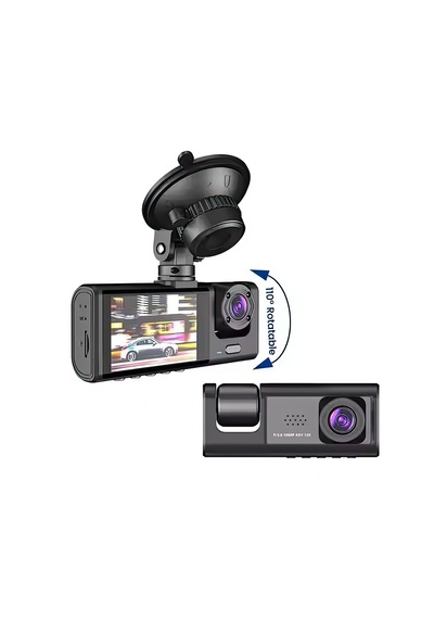 Araç İçi 3 Kameralı 1080p /2.0 İnç Lcd Ekranlı /gece Görüşlü /ger