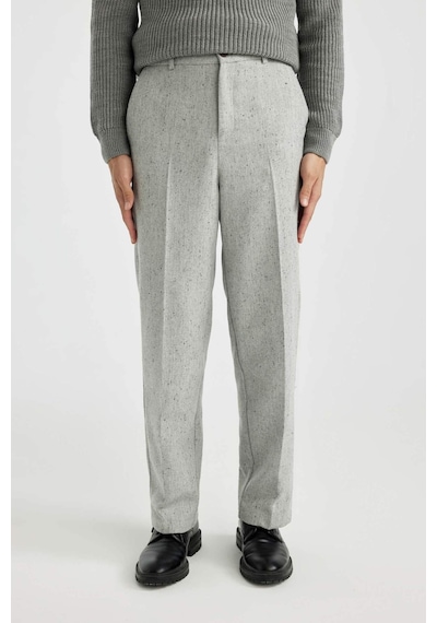 DeFacto Klasik Pantolon Wide Leg Basic Düz Geniş Bol Paça B9492AX23WNGR377