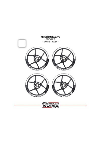 Honda Cbr 125 R Jant Şeridi Yarım Jant Kaplama & Cbr 125 R Yazı Sticker Seti 76291200