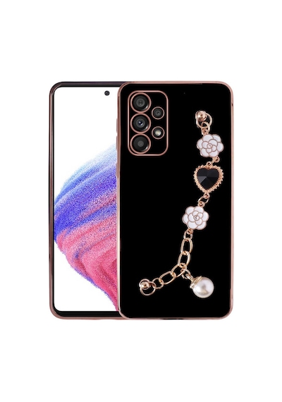 Zore Galaxy A23 Kılıf El Tutamaçlı Kamera Korumalı Ogaa Taka Silikon Kapak - Siyah