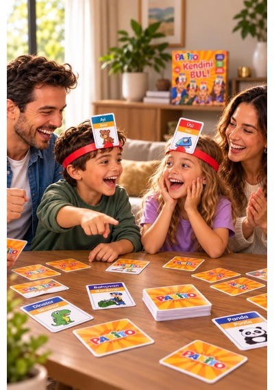Kendini Bul Ben Kimim Tahmin Etme Oyunu Baş Bantlı Eğitici Aile Oyunu
