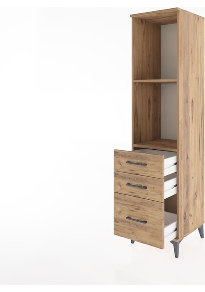 Hyperion Dolap 2 Raflı 3 Çekmeceli 44x44x182 Çam-çam Atlas Çam