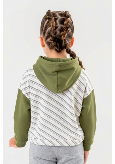 Xo Kids Kız Çocuk Sweatshirt 8-14 Yaş 37307 Haki