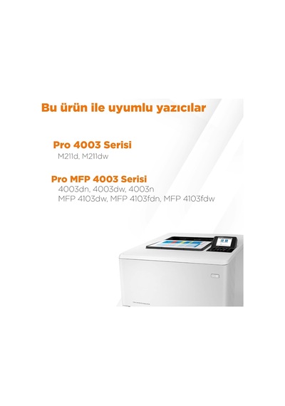 Hp Uyumlu Laserjet Pro 4003dn Muadil Toner/tmx-w1510a Çipli