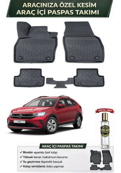 Volkswagen Taıgo 2023 Model Aracınıza Özel Üretim Esnek Kauçuk Paspas Takımı