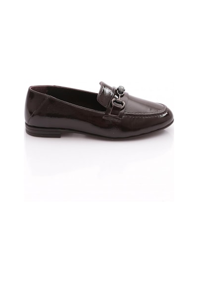 Dgn 616 Kadın Loafer Ayakkabı Kahve Rugan
