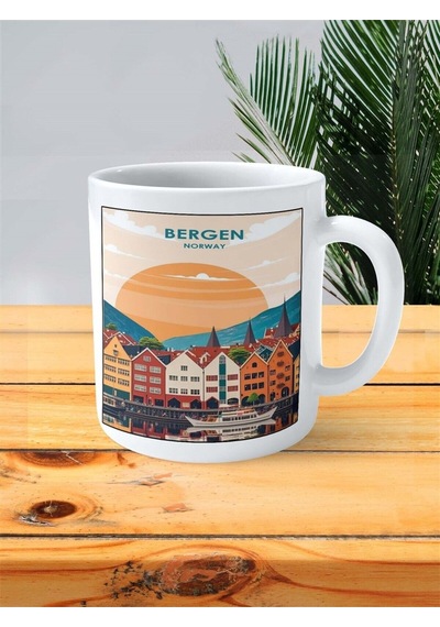 Bergen Baskılı Kupa Bardak Kişiye Özel Desen 2 Çok Renkli