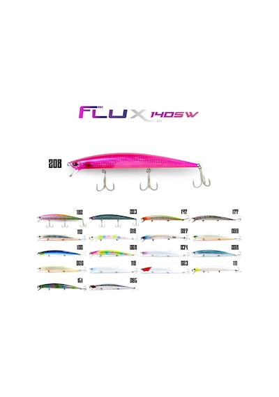 Fujin Flux 140mm 18gr Floating Maket Balık 208 Hirame Pink