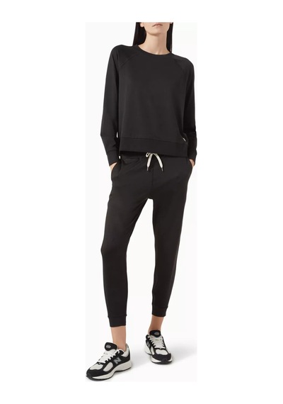 Vuori Dreamknit Halo Sweatshirt, Ultra Yumuşak & Çok Yönlü Konfor Siyah