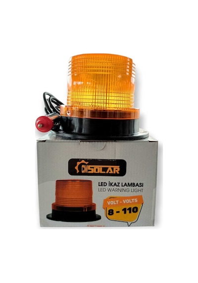 CMSOLAR Mıknatıslı Led Çakar Tepe-ikaz Lambası 8 Volt - 110 Volt Arası