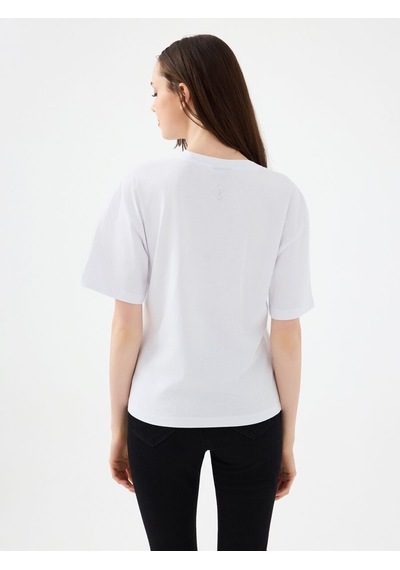 LOFT Regular Fit Kadın Tshirt K.kol Lf2040223 Q1.v1 Beyaz