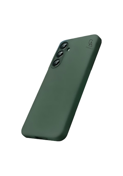 Samsung Galaxy S26 Plus İle Uyumlu Kılıf Esnek Premium Telefon Kılıfı Ve Temperli Cam Ekran Koruyucu Koyu Yeşil