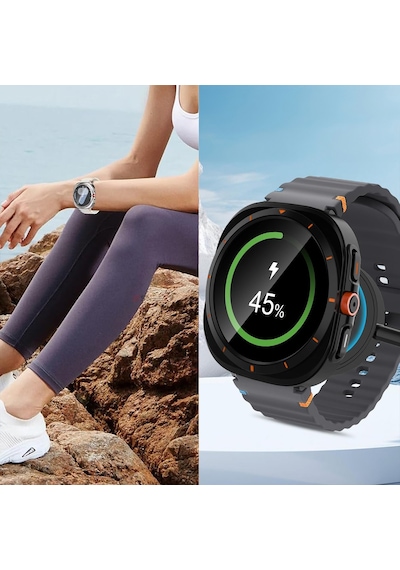 Samsung Galaxy Uyumlu Watch 7 44mm Ultra Dönüştürücü Kasa Koruyucu