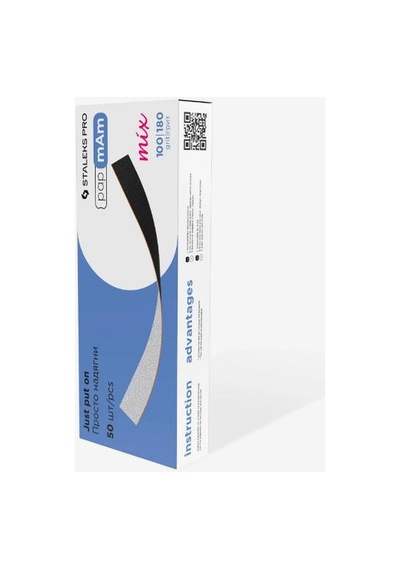 Staleks Expert Yedek Papmam Mix Çift Taraflı Törpüler, 100/180 Grit 50 Adet Dfcemix-22-100/180
