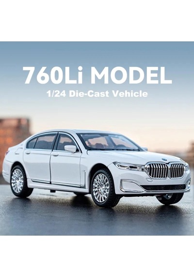 Scowetto Bmw 760li Araba Bmw 7 Serisi Araba 1:24 Diecast Metal Model Araba Koleksiyon Araba Sesli Işıklı