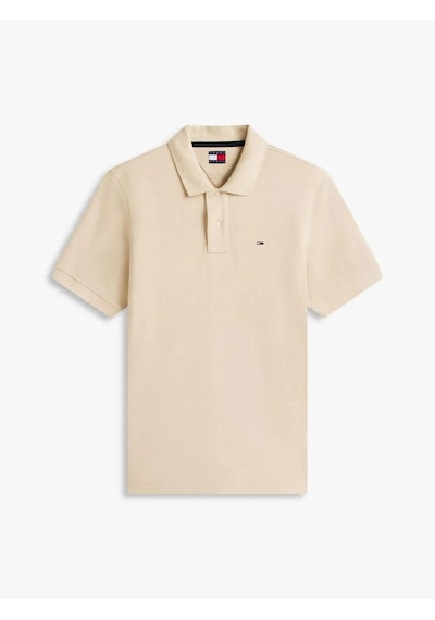Tommy Hilfiger Tjm Reg Ess Polo Ext Erkek Bej T-shirt - Dm0dm22711