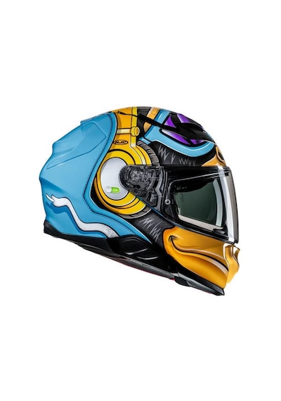 Hjc F71 Monkey Dj Mc23 Kapalı Motosiklet Kaskı Çok Renkli