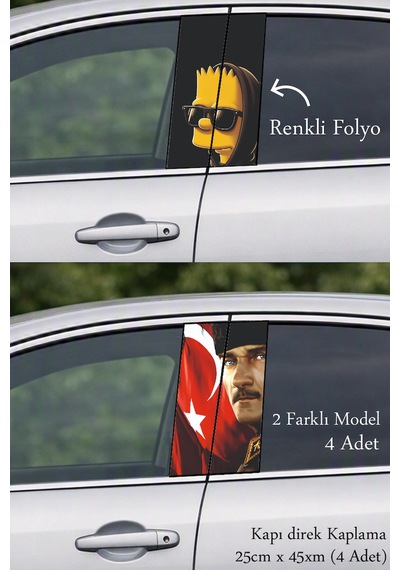 Exclusive Tasarım Kapı Direk Folyo Sticker Etiket