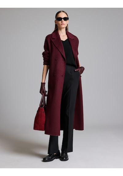 Pierre Cardin Bordo Kaşe Kaban 50329239-vr014