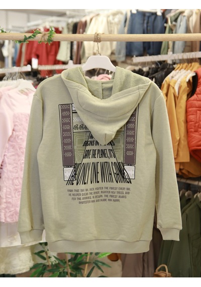 Xo Kids Erkek Çocuk Hırka 8-14 Yaş 49318 Yeşil