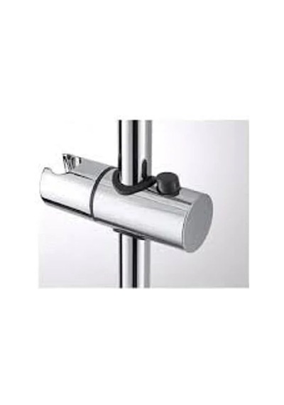 Evrensel Ayarlanabilir Duş Rayı Braketi, 25mm Abs Krom Malzeme 6998