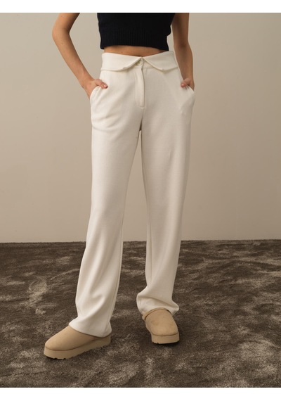 Xint Ekru Pamuk Dokulu Oversize Sweat Pantolon 470400
