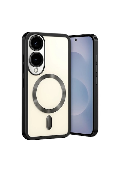 Samsung Galaxy S25 Uyumlu Edge Kross Magneticsafe Kapak - Siyah