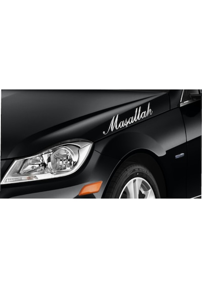 Maşallah 2 Adet Sticker - Araba Oto Motosiklet Karavan Cam Sticker - 00054 20X5 Cm