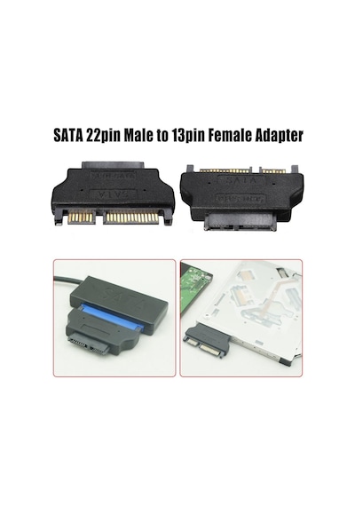 Slimline Sata Adaptör Serial Ata 7+15 4400P 22Pin Male To Slim 7+
