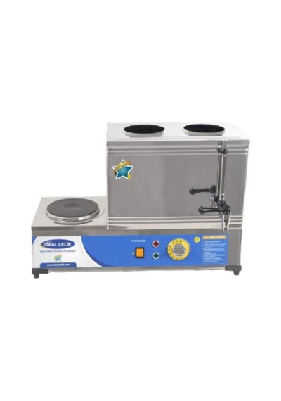 Ideal Çelik Vidalı Elektirikli Çay Ocağı 25Lik 2 Demlik