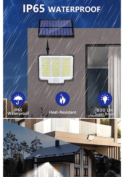 Technosmart Solar 220 Led 5m Kablolu, Ip65, Kumandalı, 3 Modlu, Güneş Enerjili Bahçe Aydınlatma Beyaz
