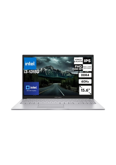 Asus Vivobook 15 X1504VA-NJ720AT46 i3-1315U 16 GB 256 GB SSD 15.6" W11P Dizüstü Bilgisayar