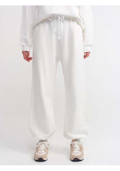 Dilvin Basic Jogger Pantalon  Ekru