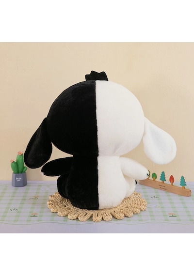 Gost Stitch Peluş Oyuncak Siyah Gözlü Siyah Beyaz Stich Peluş 20cm Çok Renkli