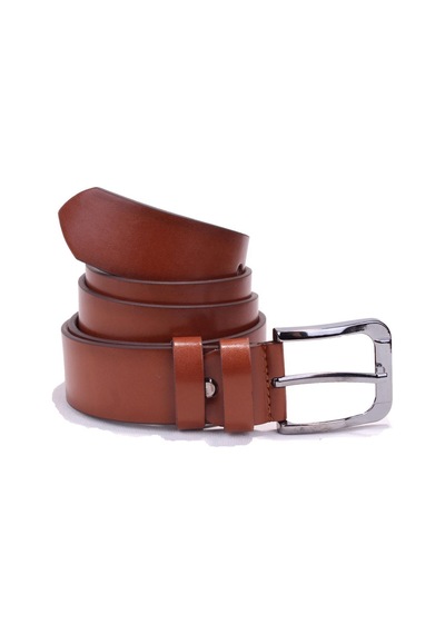 Dagoster DMK26-355 Taba 4 CM Suni Deri Erkek Kemer Taba