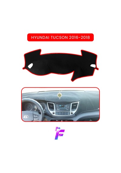 Hyundai Tucson 2016-2018 Araca Özel Torpido Örtüsü Ön Göğüs Kılıfı Tam Koruma Tc81 Torpido Halısı