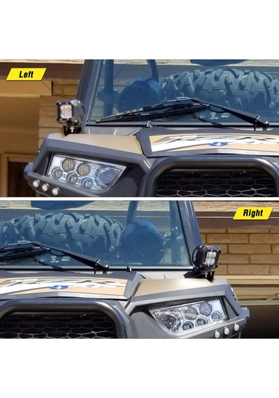 Nilight 2 Adet Yan Direk Montaj Braketleri Led Metal Montaj Braketleri Utv Off Road 2014-2018 Polaris Rzr Xp 1000 Rzr 900, 2 Yıl  90045b Siyah