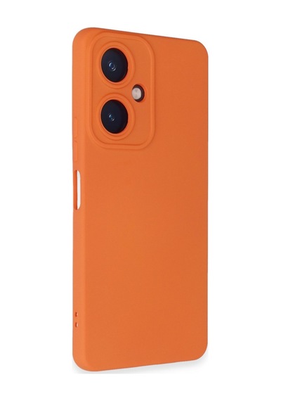 Vivo Y27 Uyumlu Kılıf Nano İçi Kadife Silikon - Turuncu