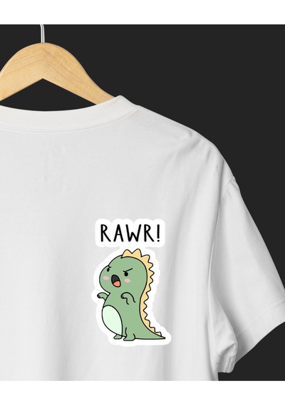 Karakartal Sevdalıları İçin Baskılı Tasarım T-shirt Beyaz