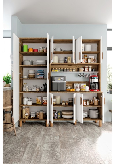 Flora Flr10190 Bohem Kahve Köşesi 10 Kapaklı Mdf Mebran Kapaklı Mutfak Dolabı Çok Amaçlı Dolap Aytaşı Ceviz Flora Flr10190 Bohem Kahve Köşesi 10 Kapaklı Mdf Mebran Kapaklı Mutfak Dolabı Çok Amaçlı Dolap Aytaşı Ceviz