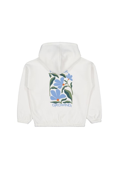 Civil Girls Flower Baskılı 6-9 Yaş Sweatshirt Ekru
